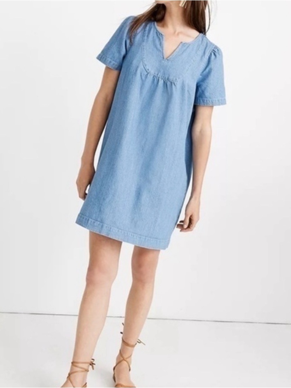 Madewell Light Blue Chambray Dress